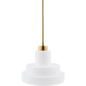 Nozay White Pendant by Livabliss