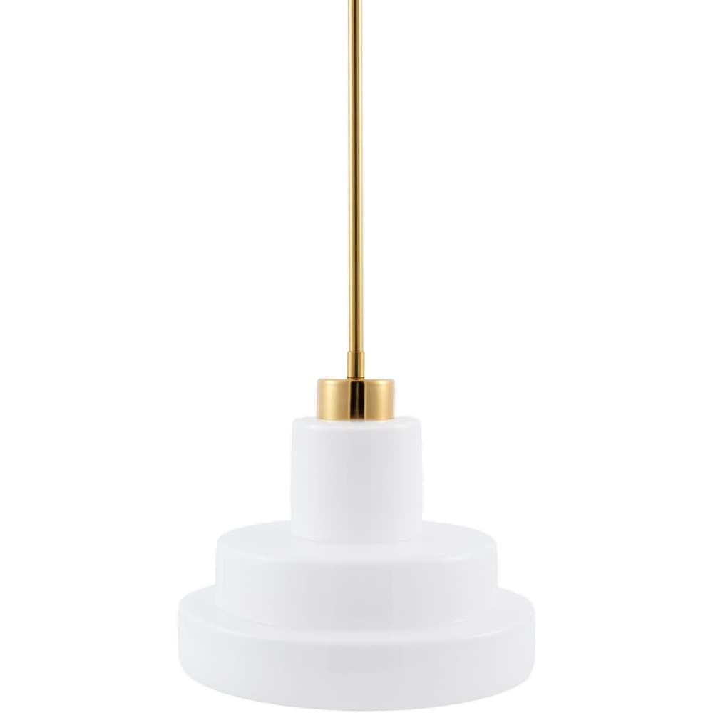 Nozay White Pendant by Livabliss