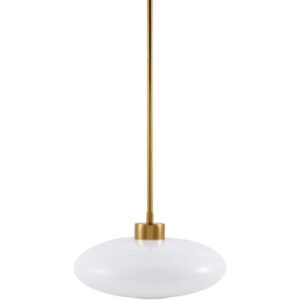 Nozay White Pendant by Livabliss