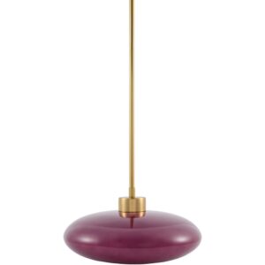 Nozay Dark Purple Pendant by Livabliss