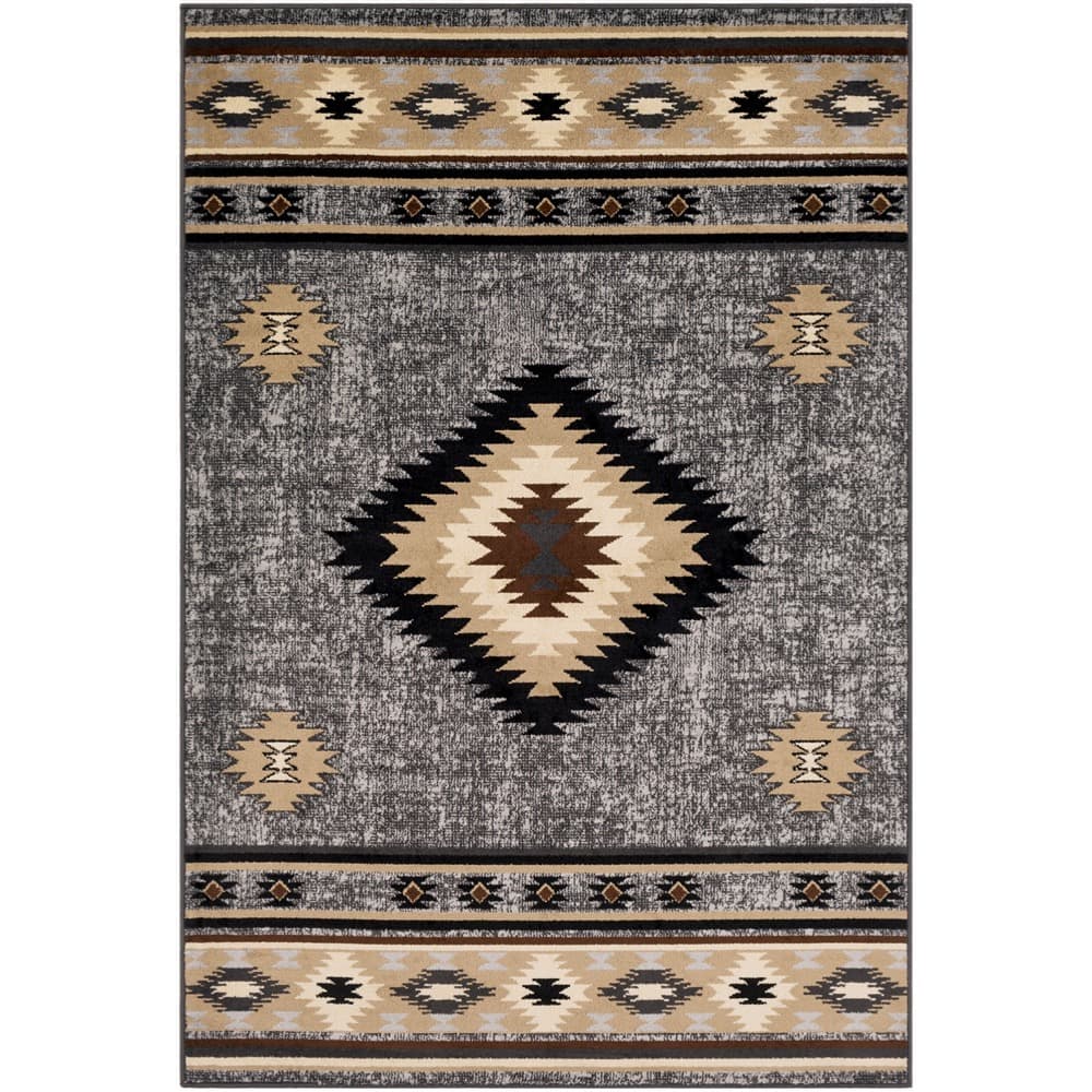Paramount Gray Machine Woven Rug by Livabliss - Image 6