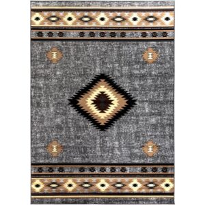 Paramount Gray Machine Woven Rug by Livabliss