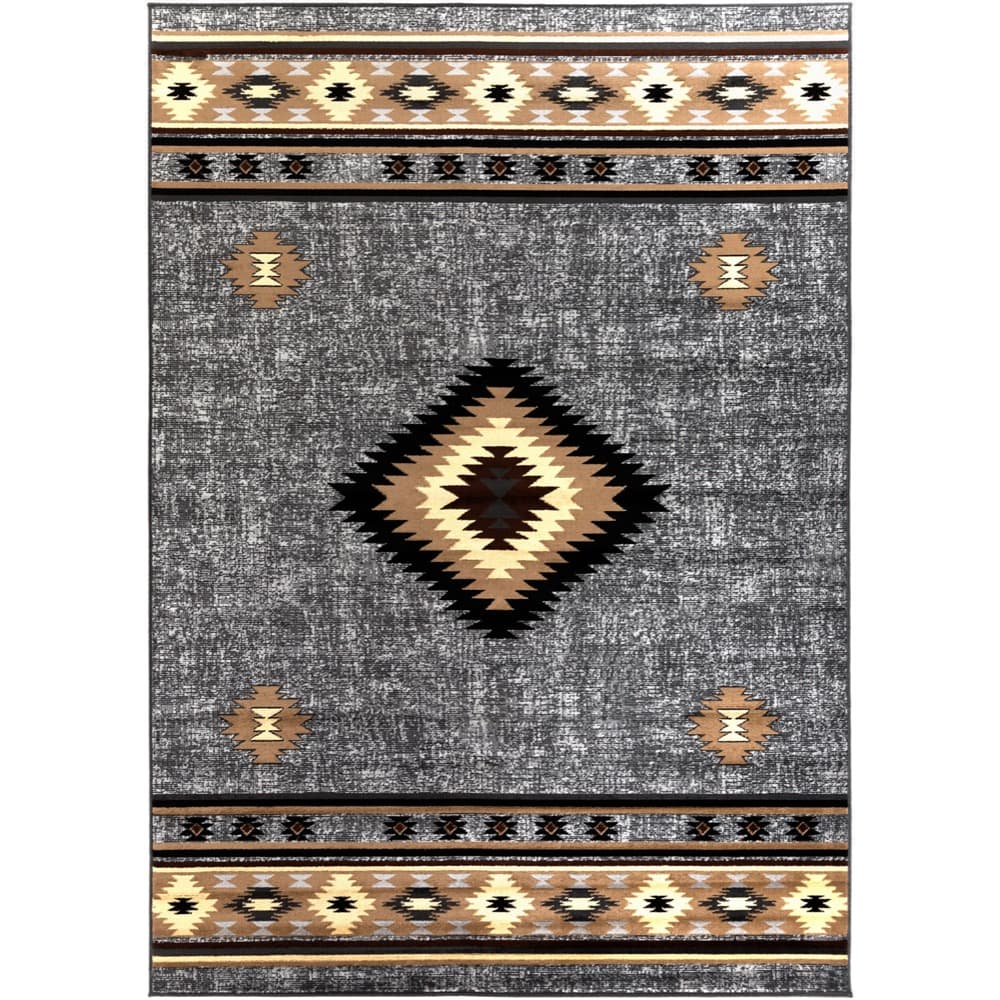 Paramount Gray Machine Woven Rug by Livabliss
