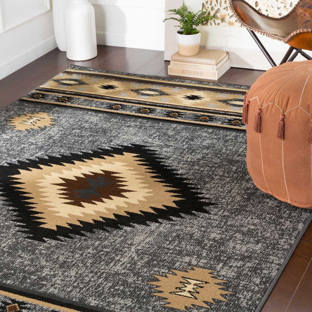 Paramount Gray Machine Woven Rug by Livabliss - Image 8