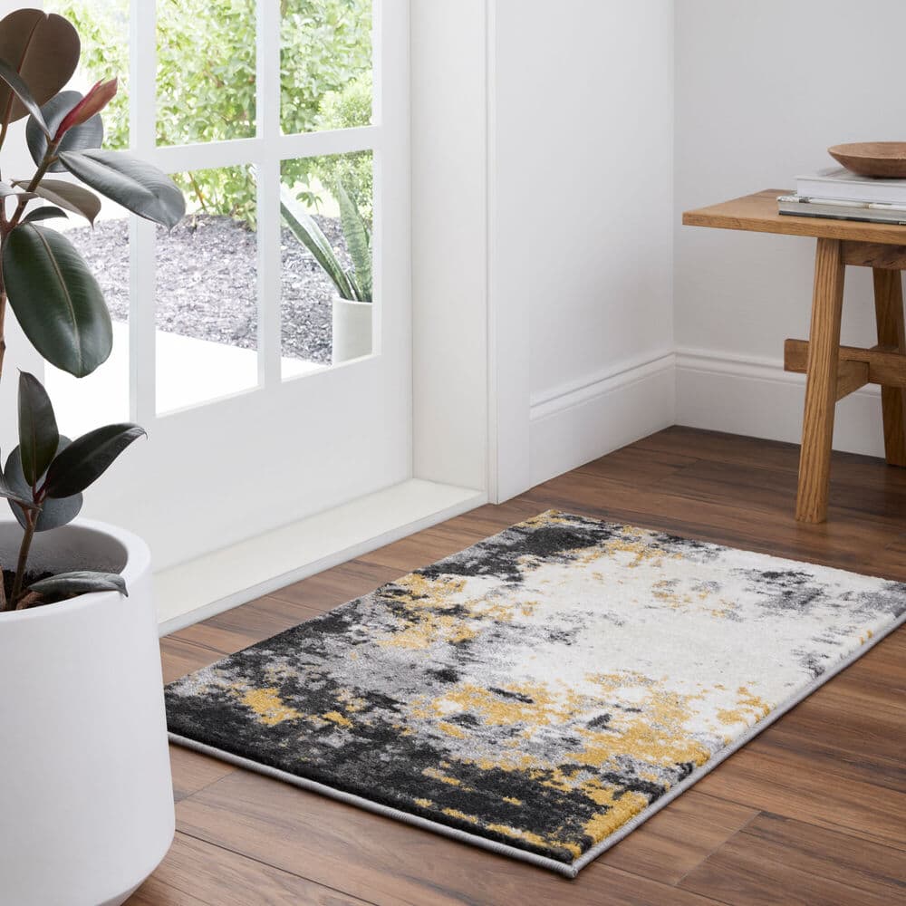 Pepin Black Machine Woven Rug by Livabliss - Image 8