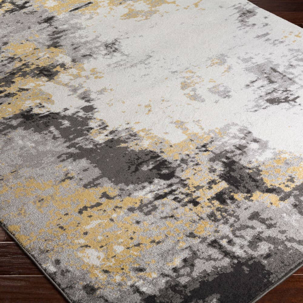 Pepin Black Machine Woven Rug by Livabliss - Image 3
