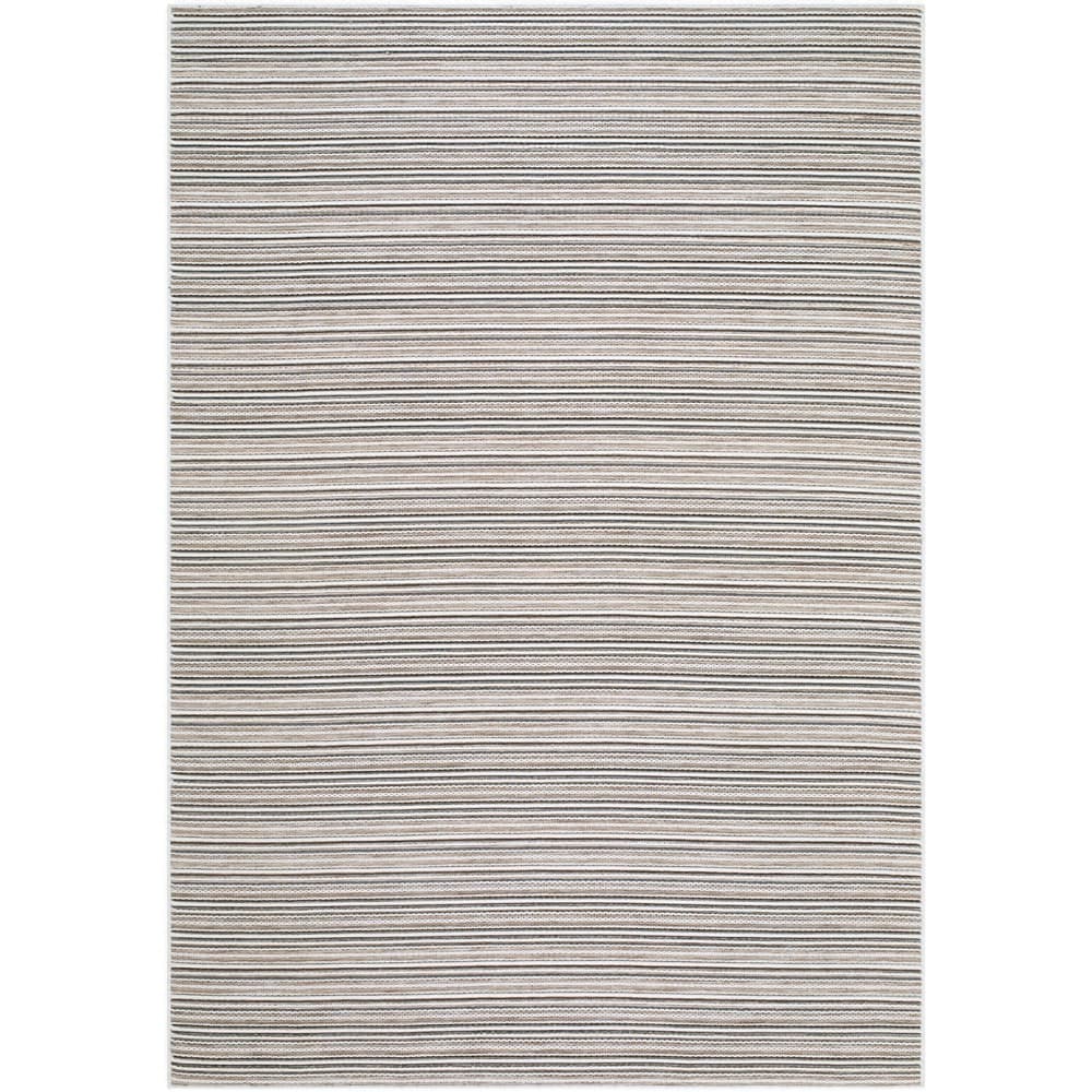 Patio Plus Taupe Machine Woven Outdoor Rug by Livabliss