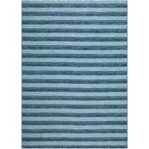 Patio Plus Sky Blue Machine Woven Outdoor Rug by Livabliss