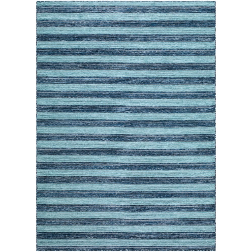Patio Plus Sky Blue Machine Woven Outdoor Rug by Livabliss