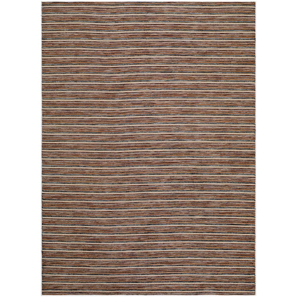 Patio Plus Chestnut Machine Woven Outdoor Rug by Livabliss