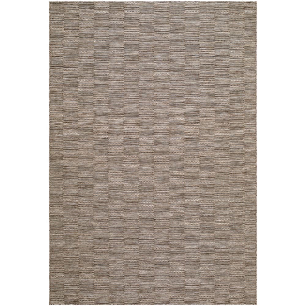 Patio Plus Taupe Machine Woven Outdoor Rug by Livabliss
