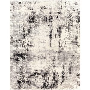 Pisa Gray Machine Woven Rug by Livabliss