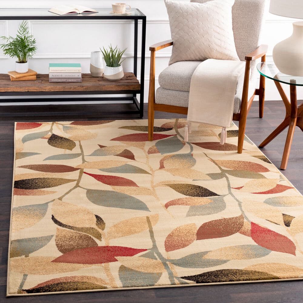Riley Light Green Machine Woven Rug by Livabliss - Image 2
