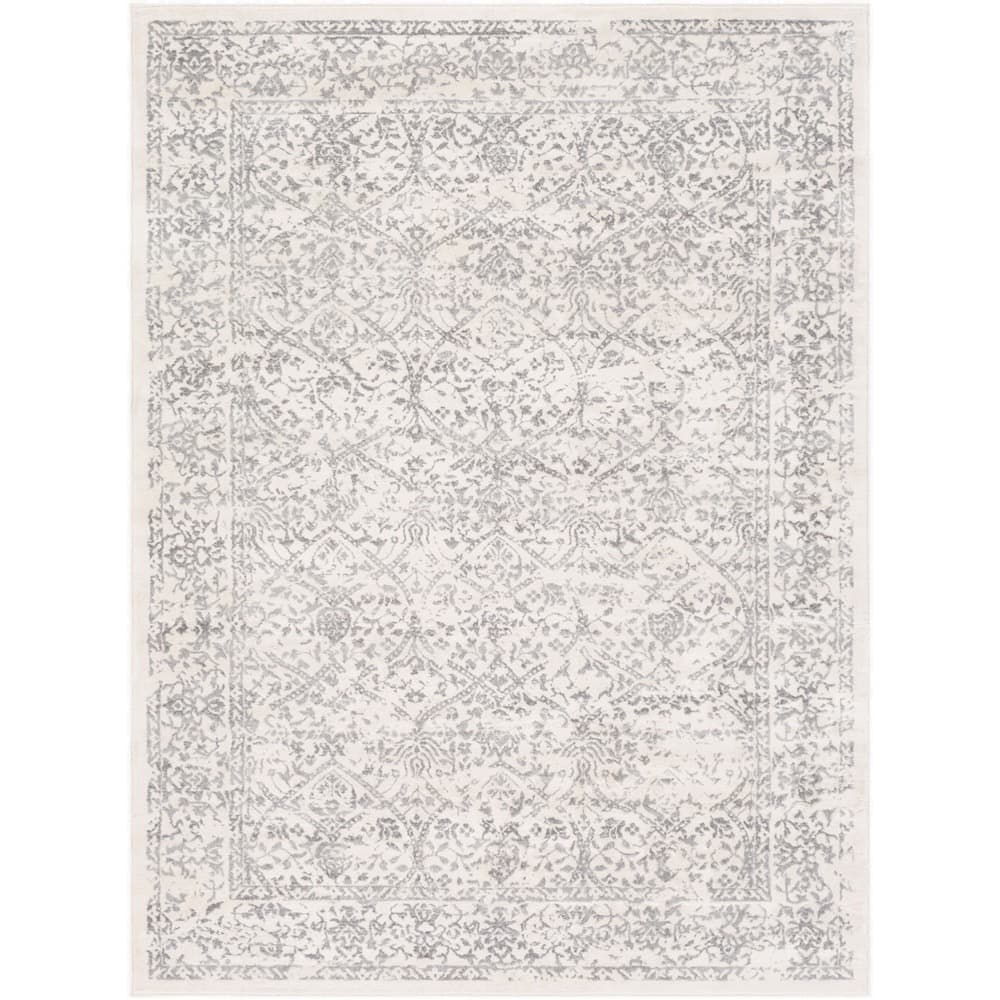 Roma White Machine Woven Rug by Livabliss - Image 8