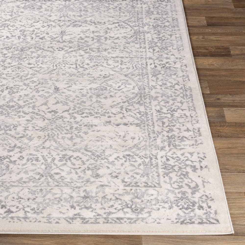 Roma White Machine Woven Rug by Livabliss - Image 5