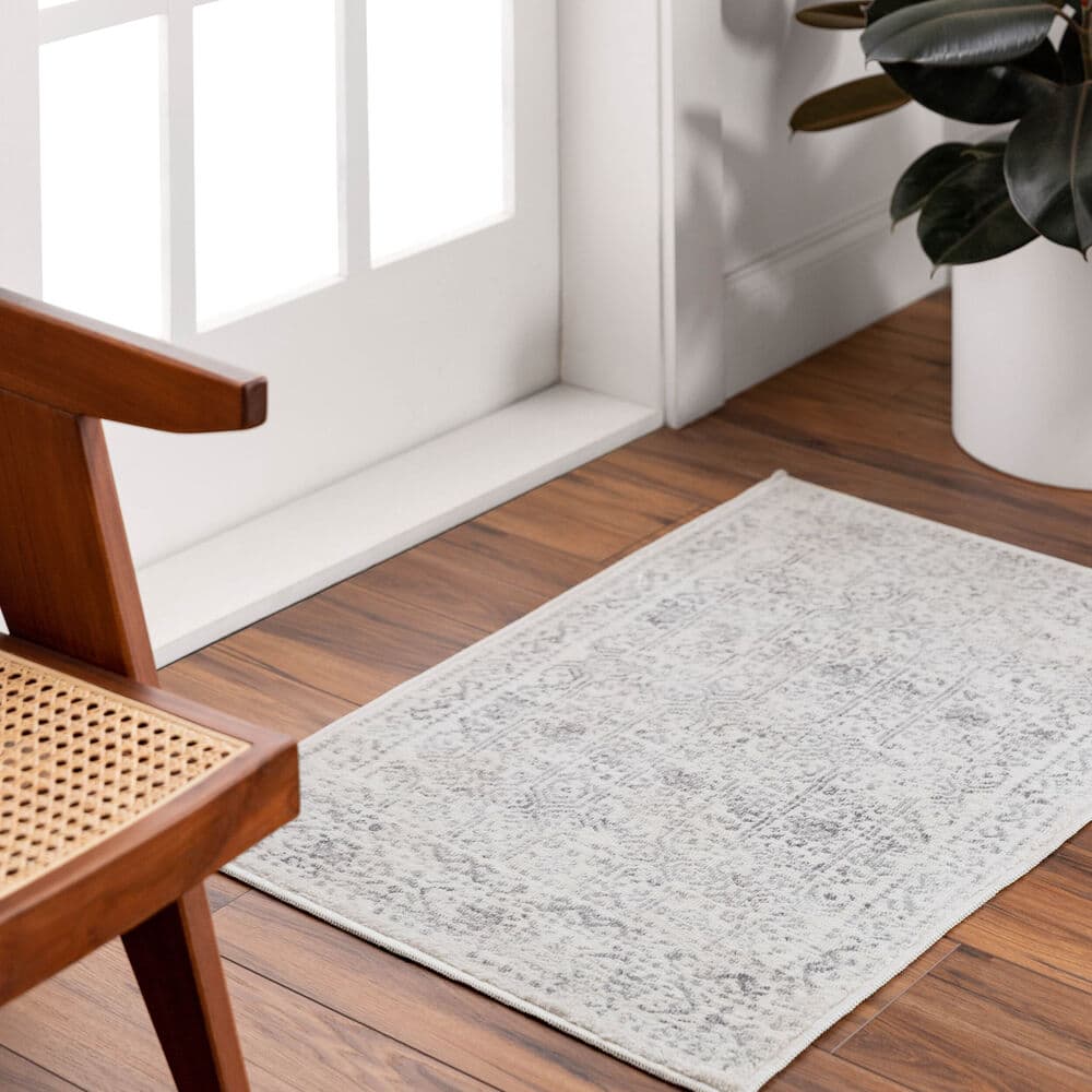 Roma Gray Machine Woven Rug by Livabliss - Image 14