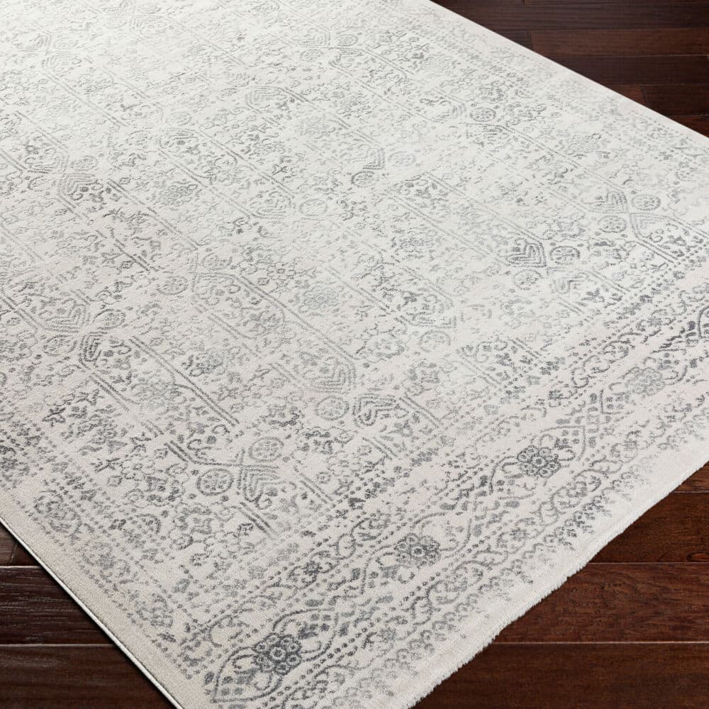 Roma Gray Machine Woven Rug by Livabliss - Image 3