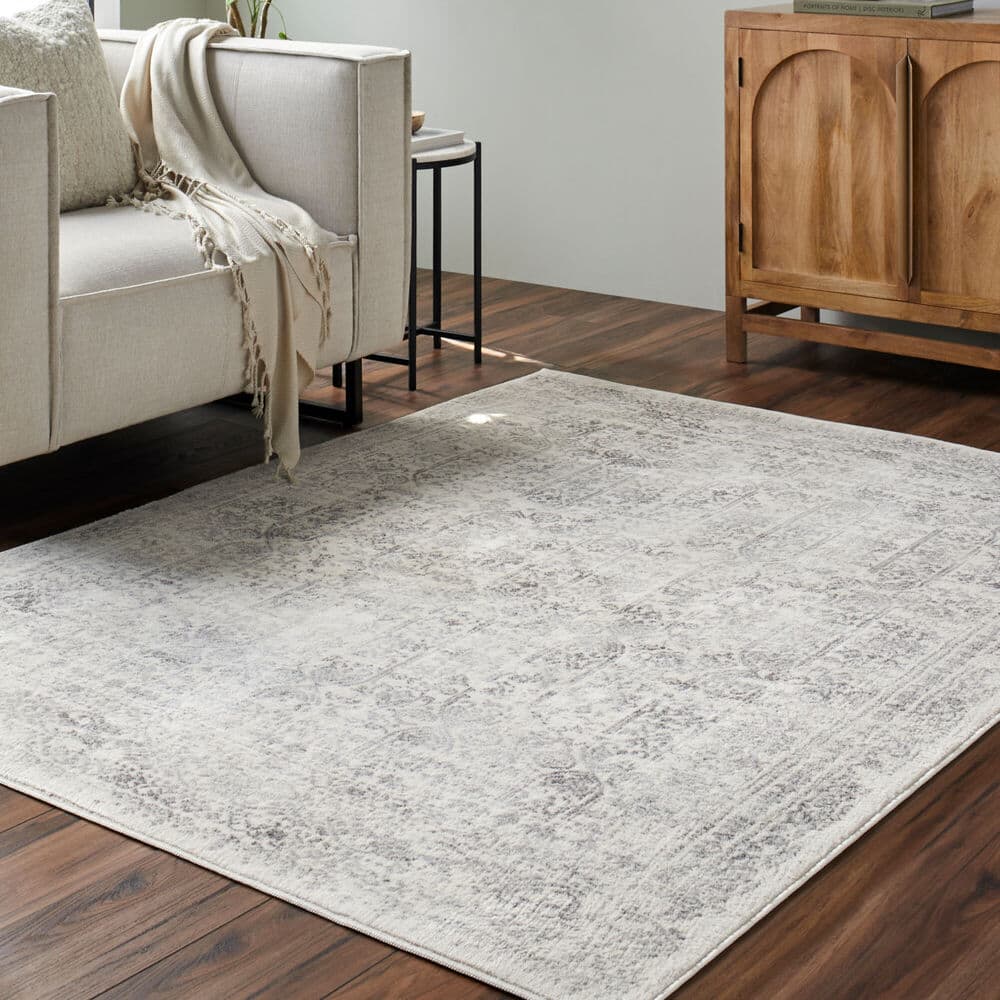 Roma Gray Machine Woven Rug by Livabliss - Image 8