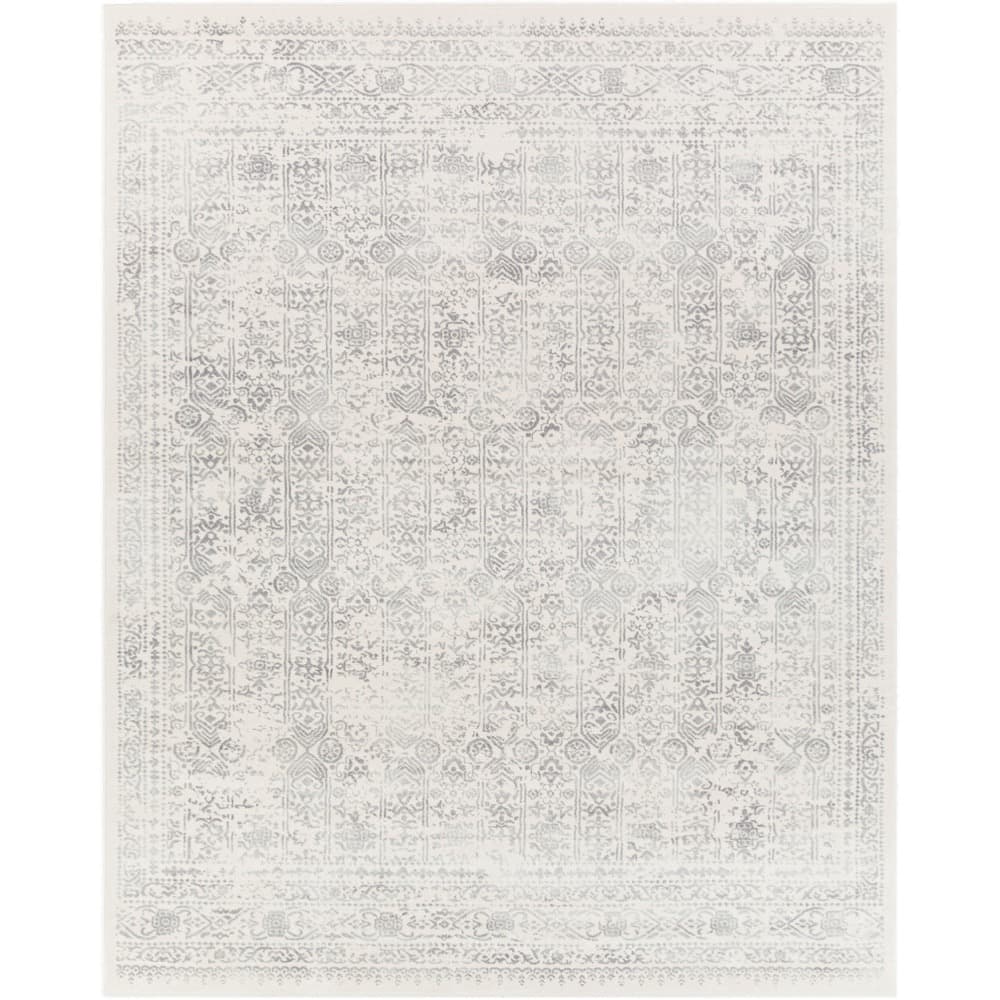Roma Gray Machine Woven Rug by Livabliss