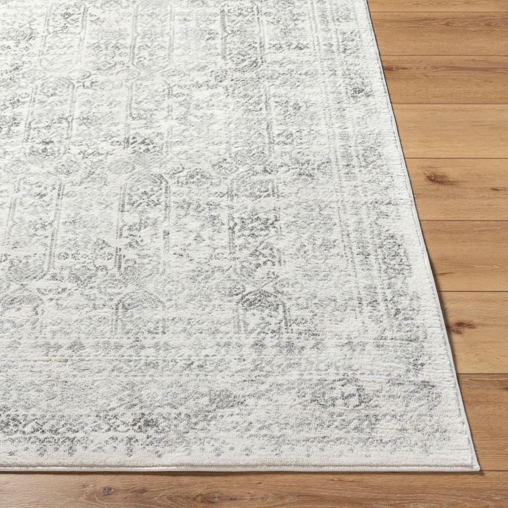 Roma Gray Machine Woven Rug by Livabliss - Image 5
