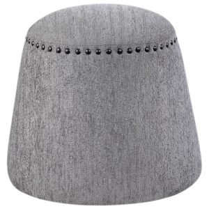 Sana Charcoal Ottoman by Livabliss