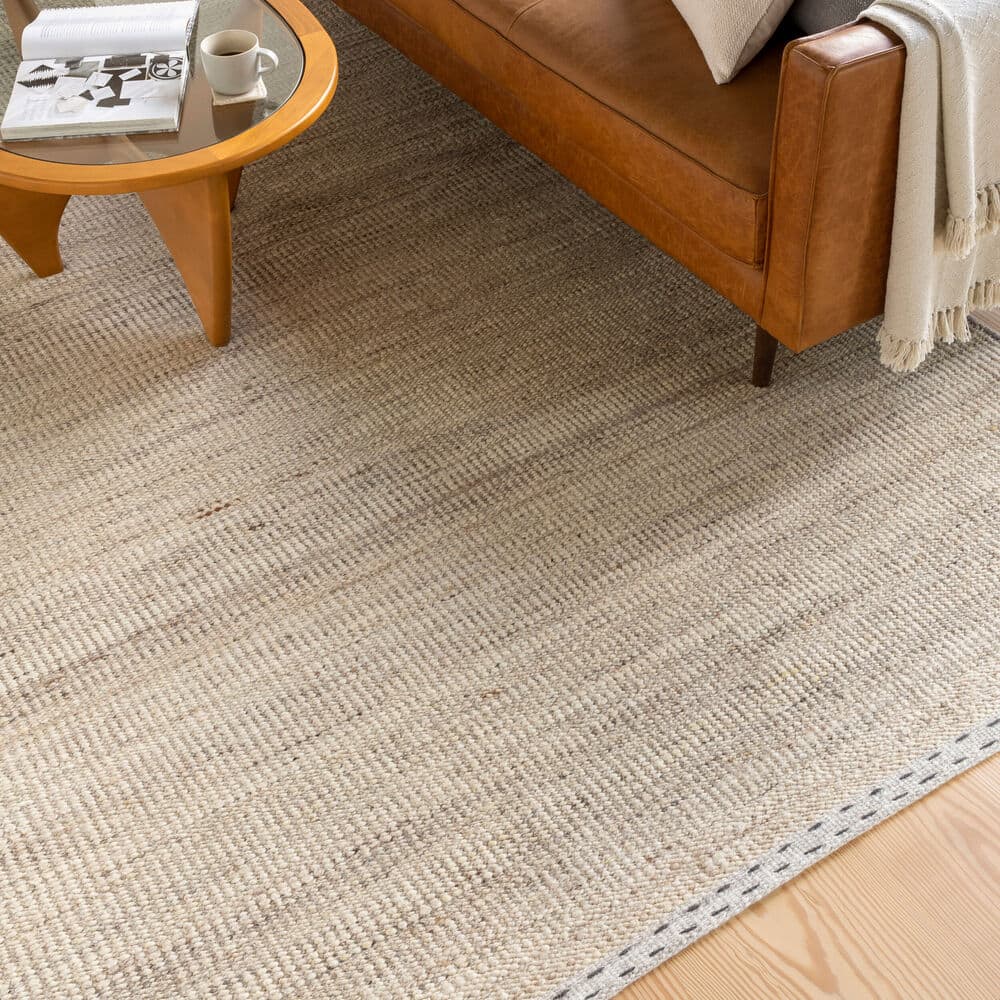 Sadie Tan Handmade Rug by Livabliss - Image 2