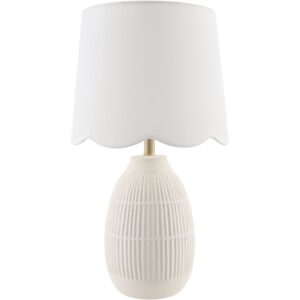 Soleny Cream Accent Table Lamp by Livabliss