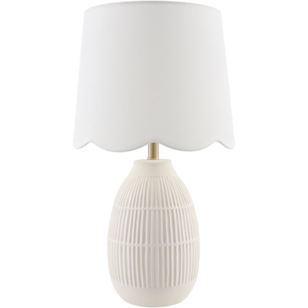 Soleny Cream Accent Table Lamp by Livabliss