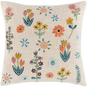 Sunniva Peach Accent Pillow by Livabliss