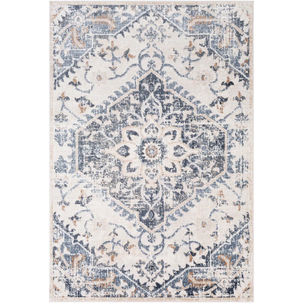 St Tropez Denim Machine Woven Rug by Livabliss - Image 6