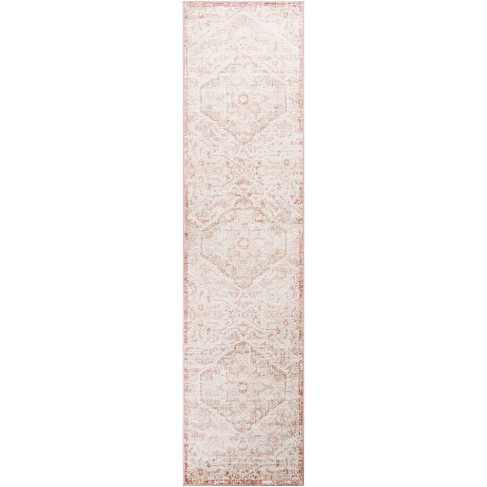 St Tropez Pale Pink Machine Woven Rug by Livabliss - Image 8