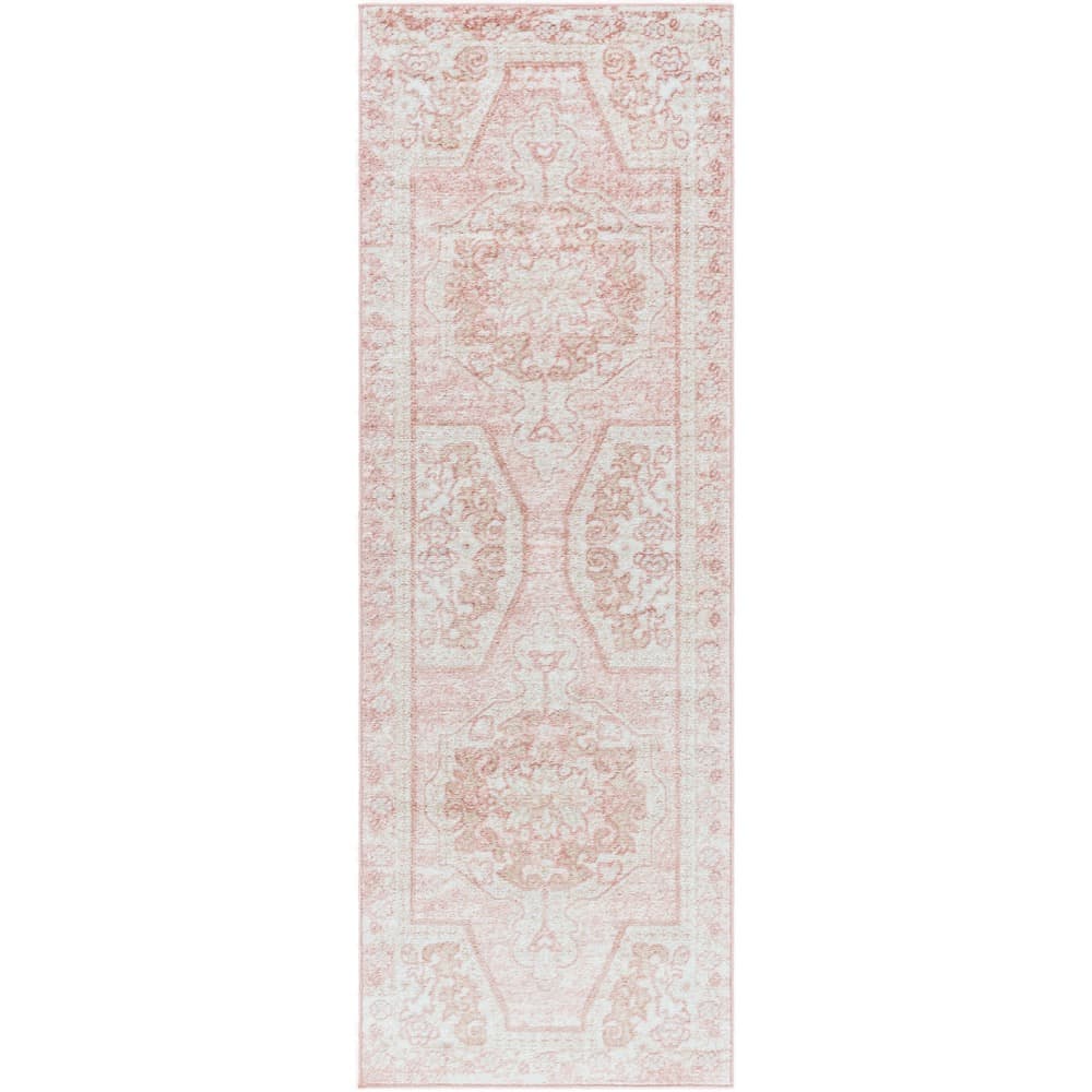St Tropez Pale Pink Machine Woven Rug by Livabliss - Image 8