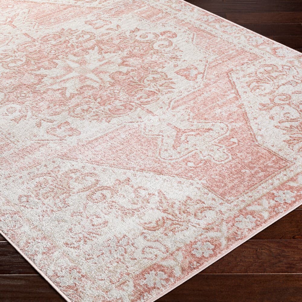 St Tropez Pale Pink Machine Woven Rug by Livabliss - Image 3