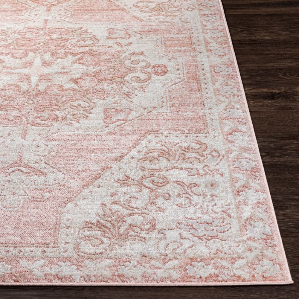 St Tropez Pale Pink Machine Woven Rug by Livabliss - Image 5