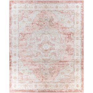 St Tropez Plum Machine Woven Rug by Livabliss