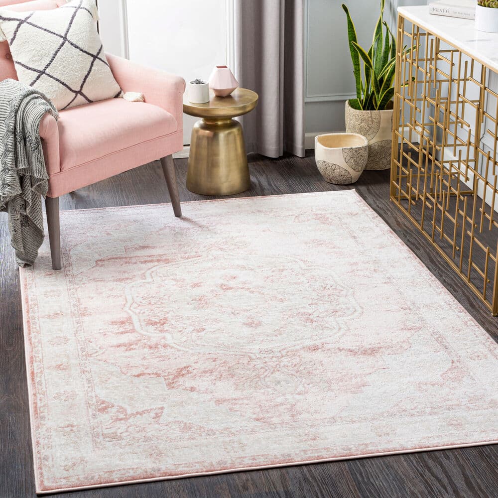 St Tropez Plum Machine Woven Rug by Livabliss - Image 2