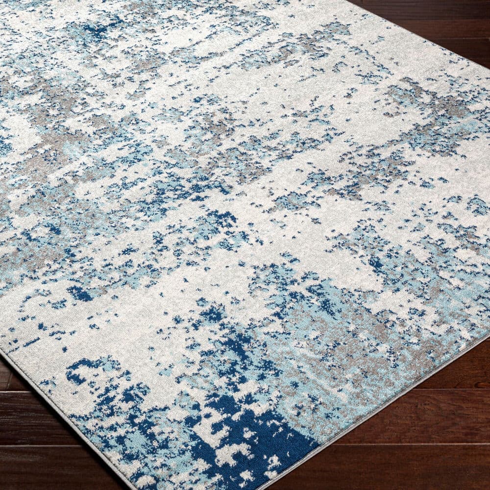 Sunderland Blue Machine Woven Rug by Livabliss - Image 3