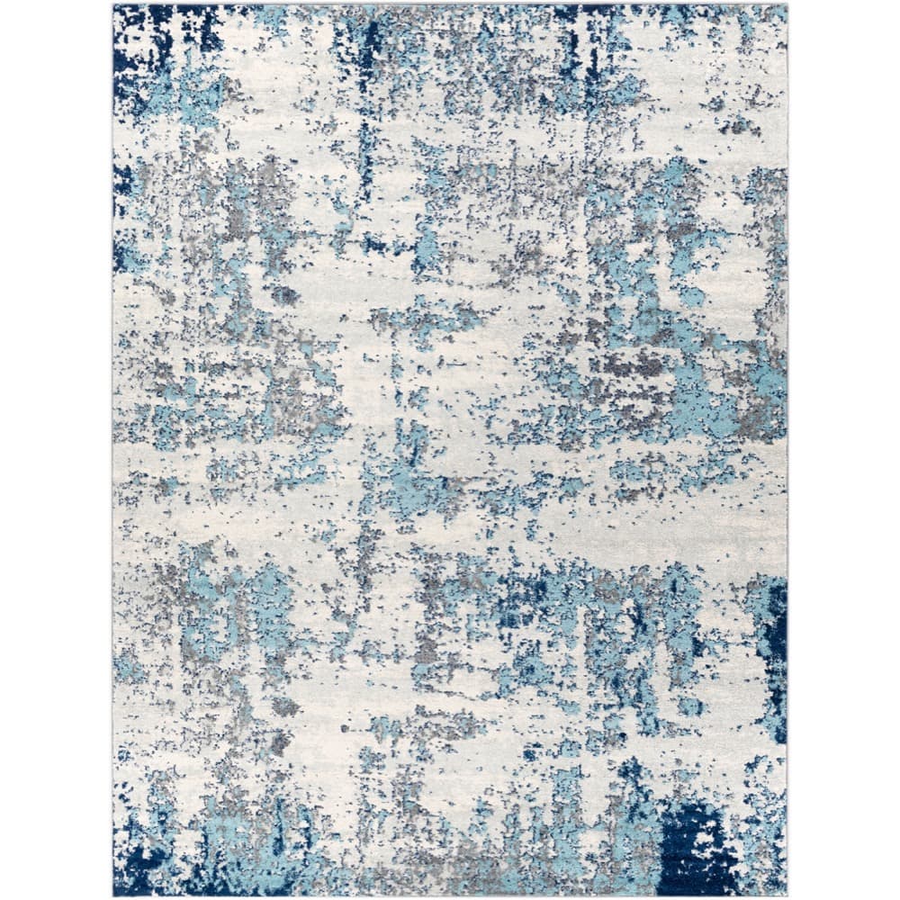 Sunderland Blue Machine Woven Rug by Livabliss