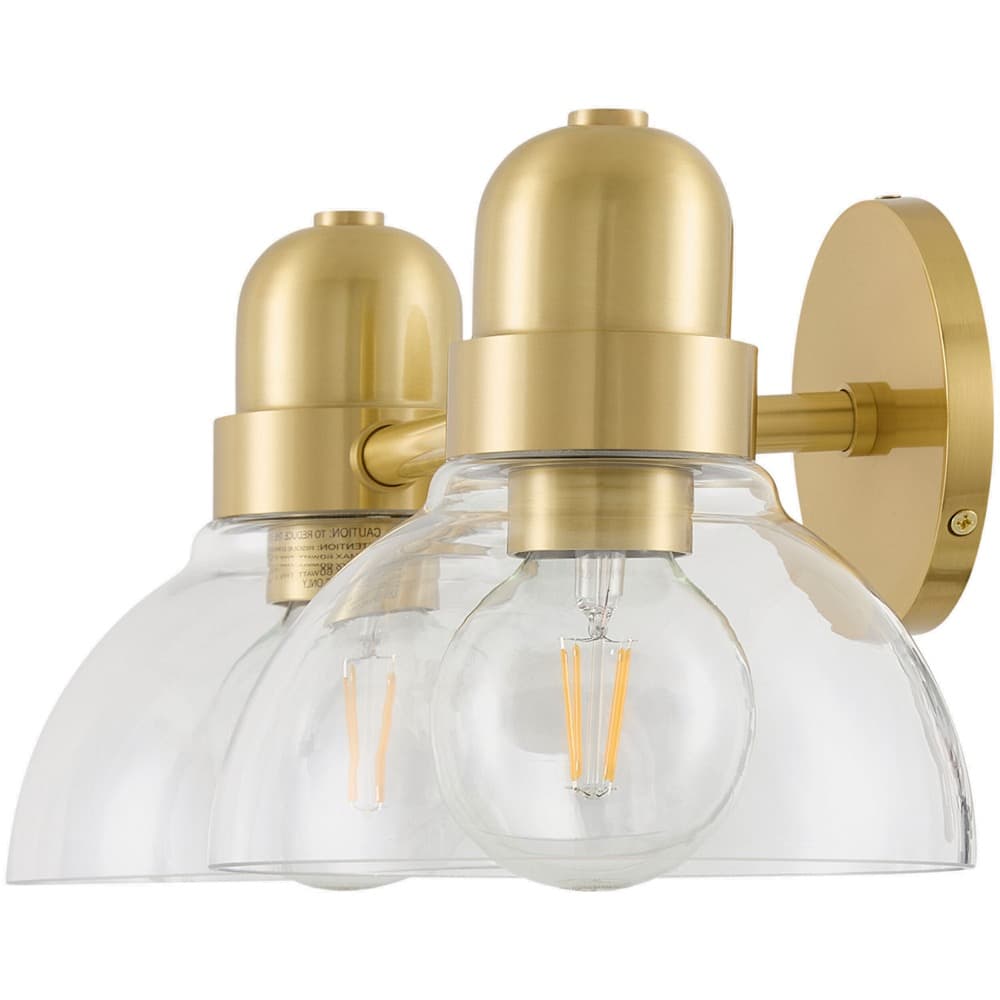 Solvoro Metallic Brass Wall Sconce by Livabliss