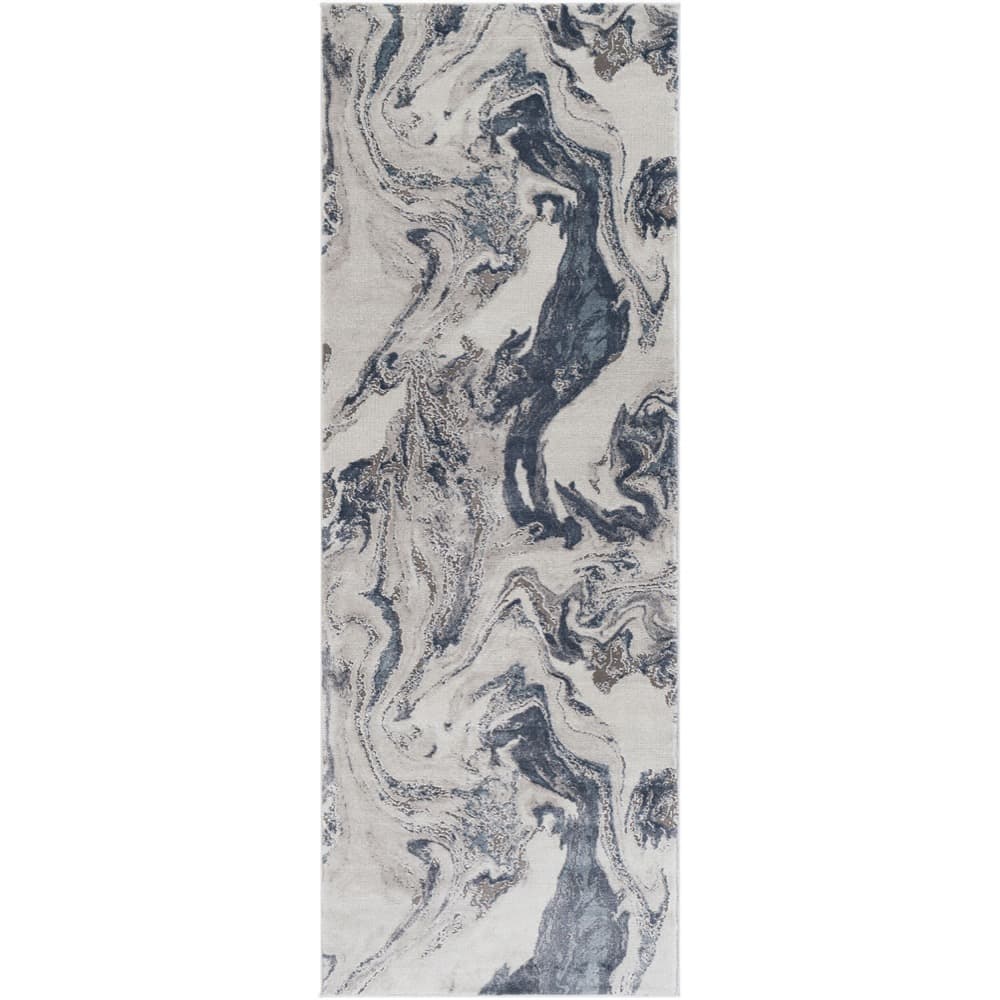 Tibetan Dark Blue Machine Woven Rug by Livabliss - Image 7