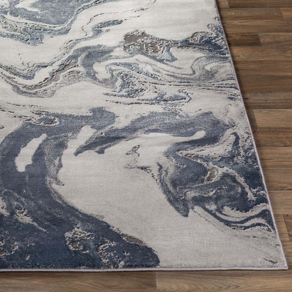 Tibetan Dark Blue Machine Woven Rug by Livabliss - Image 5