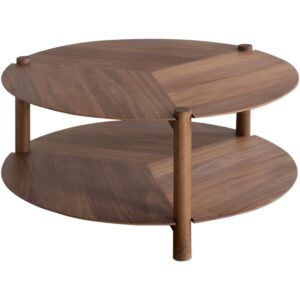 Tiral Brown Coffee Table by Livabliss