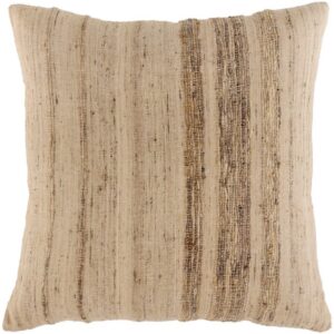Taren Beige Accent Pillow by Livabliss