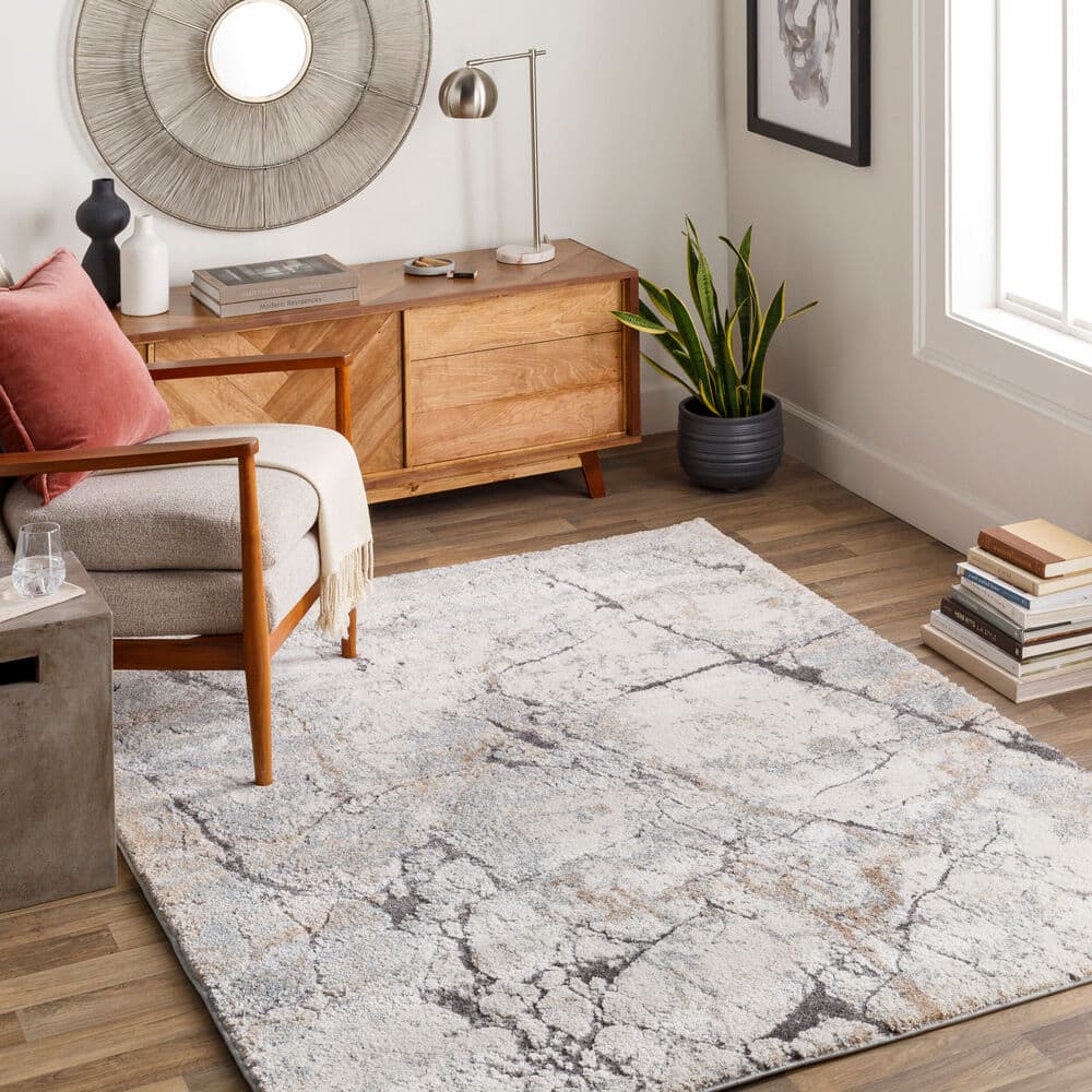 Tuscany Ivory Machine Woven Rug by Livabliss - Image 2