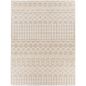 Urban Shag Beige Machine Woven Rug by Livabliss