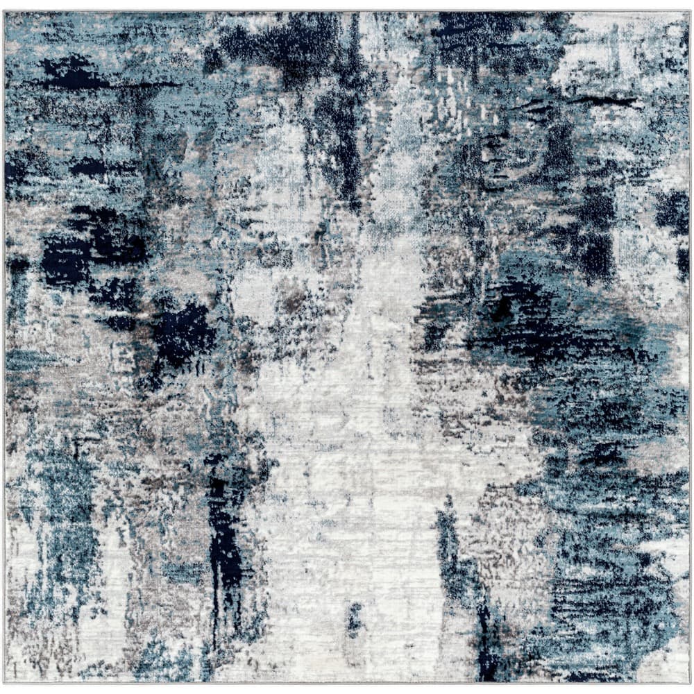 Wanderlust Blue Machine Woven Rug by Livabliss - Image 9