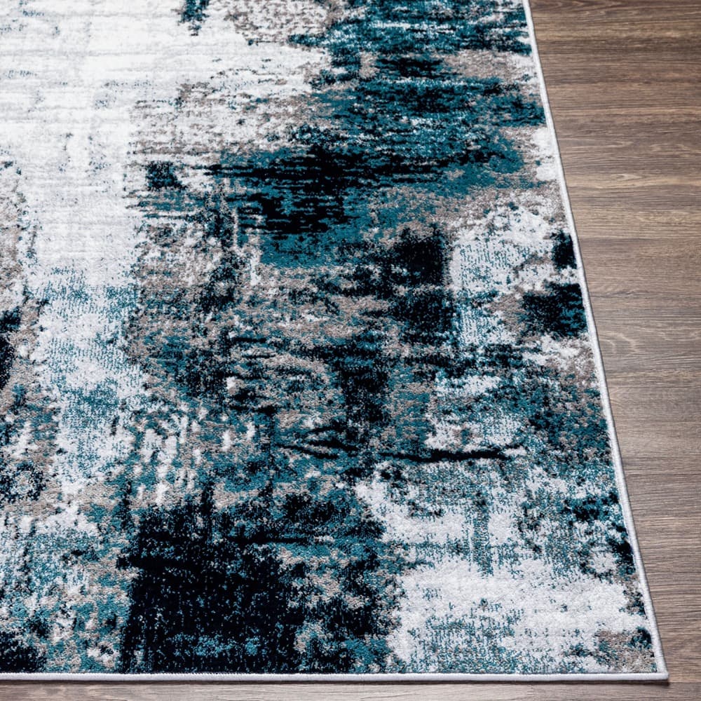 Wanderlust Blue Machine Woven Rug by Livabliss - Image 5