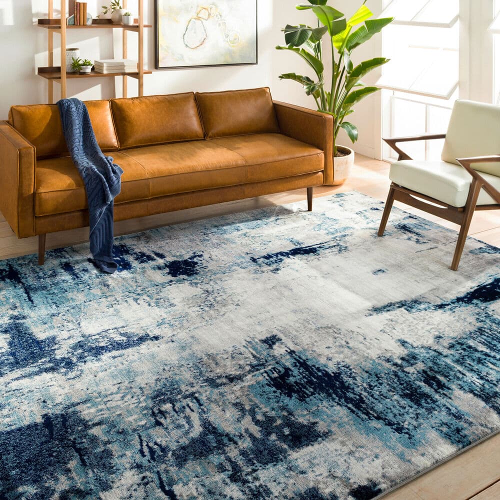 Wanderlust Blue Machine Woven Rug by Livabliss - Image 10