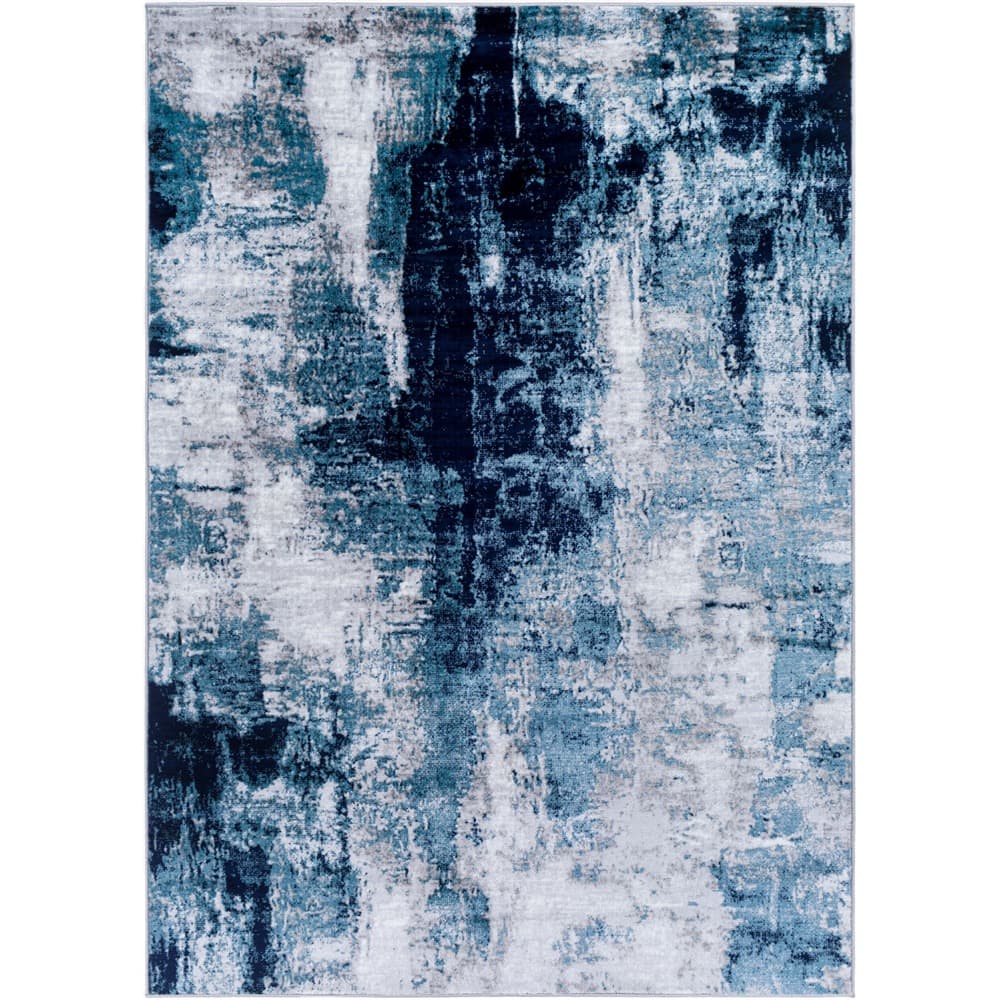 Wanderlust Blue Machine Woven Rug by Livabliss - Image 6