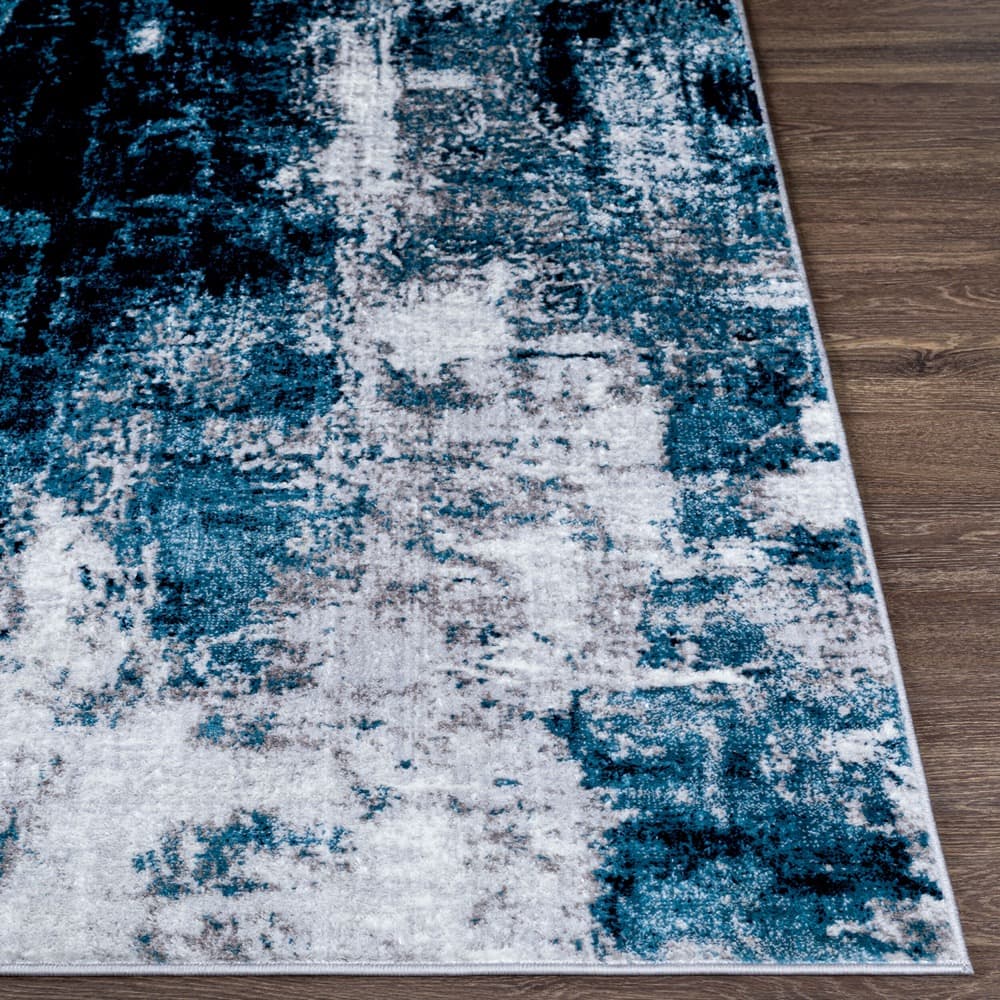 Wanderlust Blue Machine Woven Rug by Livabliss - Image 5
